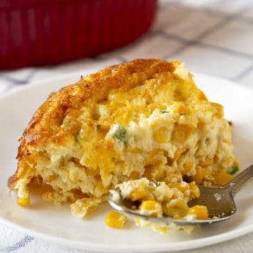 Corn Pudding with Green Chiles Recipe