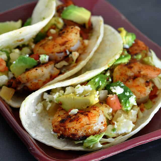 Grilled Shrimp Tacos with BBQ Dry Rub Recipe