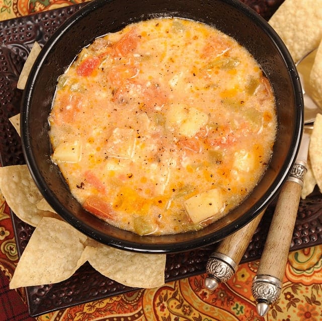 Caldo con Queso or Cheese and Potato Broth Soup