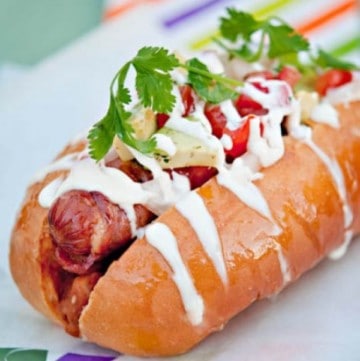 image Bacon Wrapped Sonoran Hot Dog