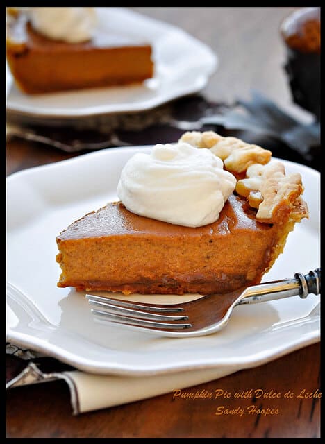image Thanksgiving Recipe Pumpkin Pie with Dulce de Leche 