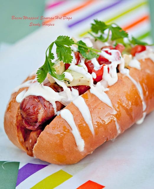 Bacon Wrapped Sonoran Hot Dog Recipe