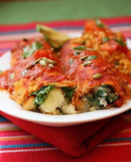 Potato Kale Enchiladas Plus a Pasta Recipe Round-Up