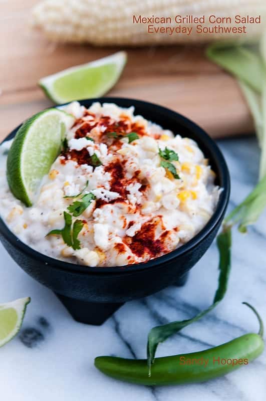 Mexican grilled corn salad