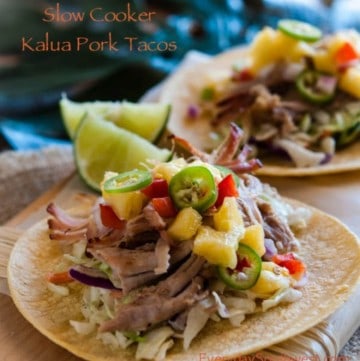 Slow Cooker Hawaiian Kalua Pork Tacos