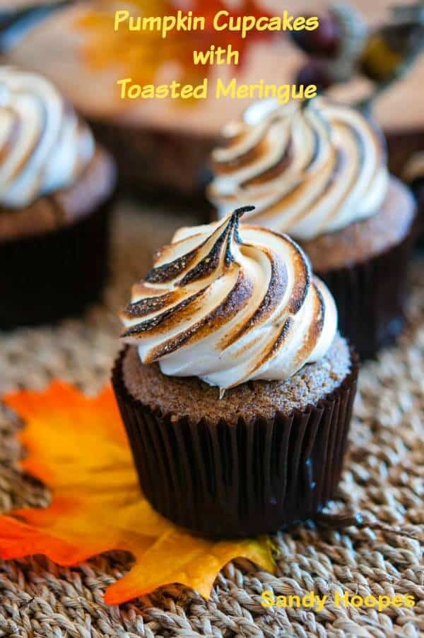 Easy Pumpkin Cupcakes with Toasted Meringue