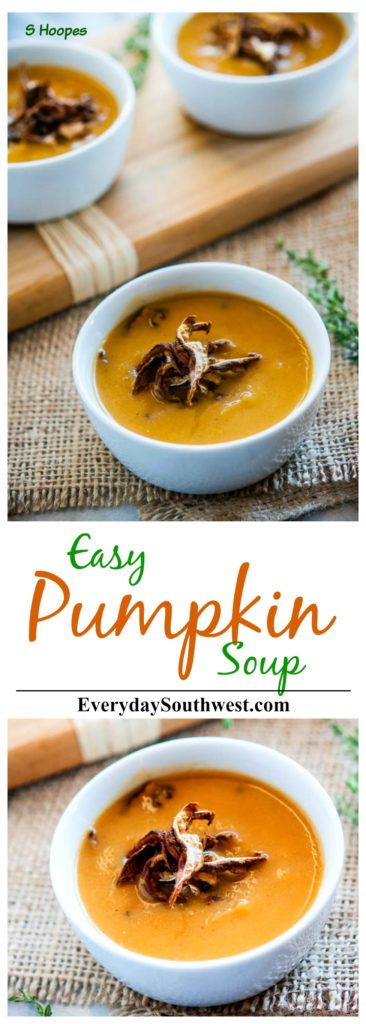 Pumpkin Soup Roasted Mushroom Garnish - Everyday Southwest