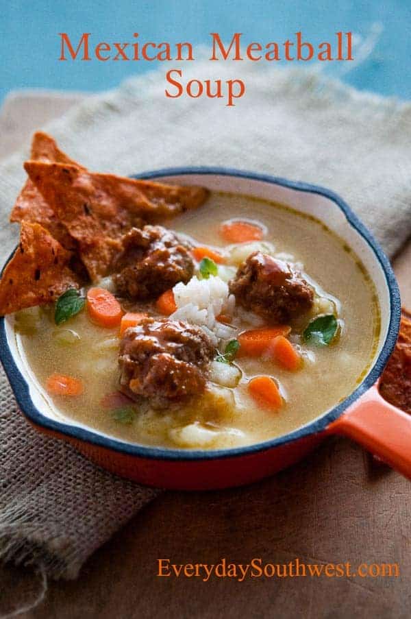 Mexican Meatball Soup Recipe or Albondigas Soup Recipe