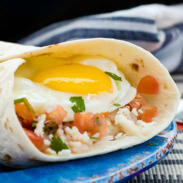 Perfect Egg and Sausage Breakfast Burrito Recipe