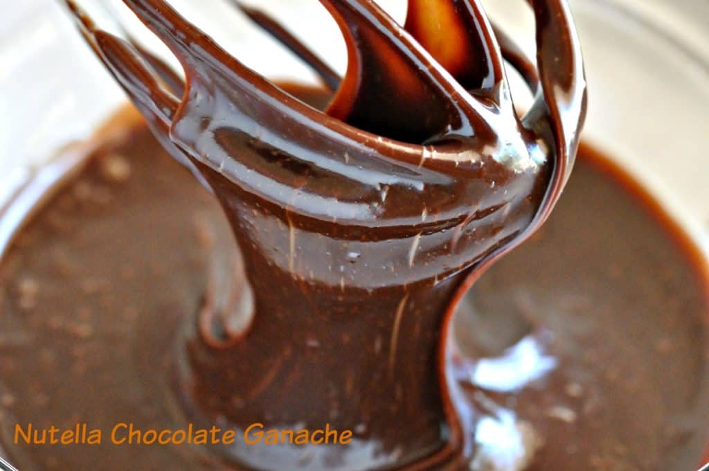 Nutella Chocolate Ganache Ready to Pour #NutellaRecipe #ChocolateGanache #NutellaGanache 