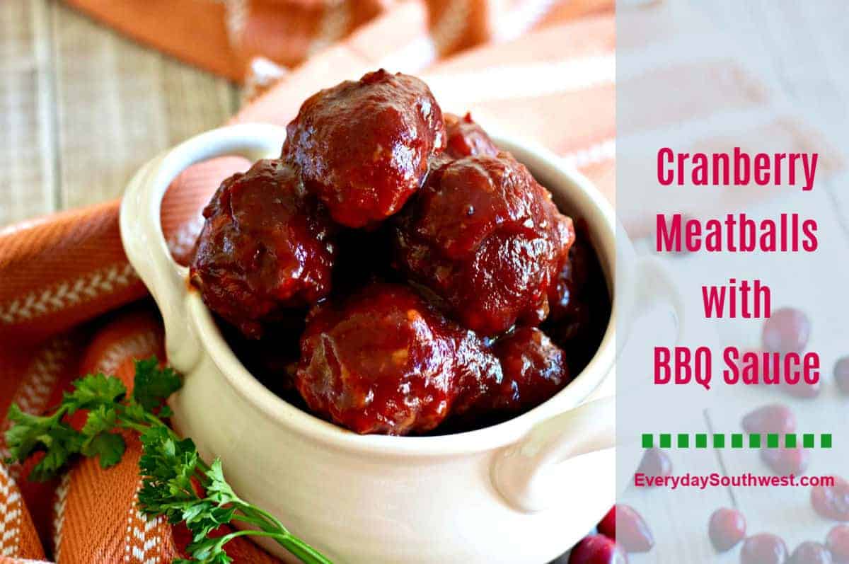 Cranberry Meatballs with BBQ Sauce
