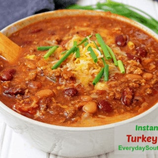 Healthy Ground Turkey Chili Recipe in an Instant Pot
