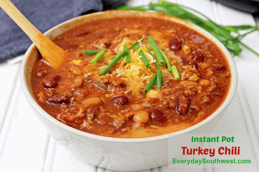 Healthy Ground Turkey Chili Recipe in an Instant Pot