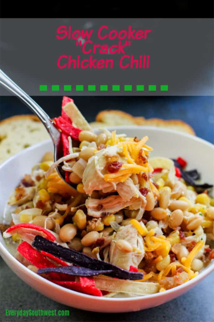 Slow Cooker Crack Chicken Chili 