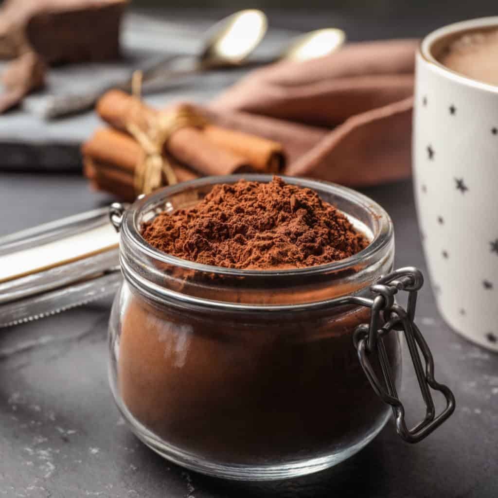 Cocoa Powder and Cinnamon for Mexican Chocolate Frosting