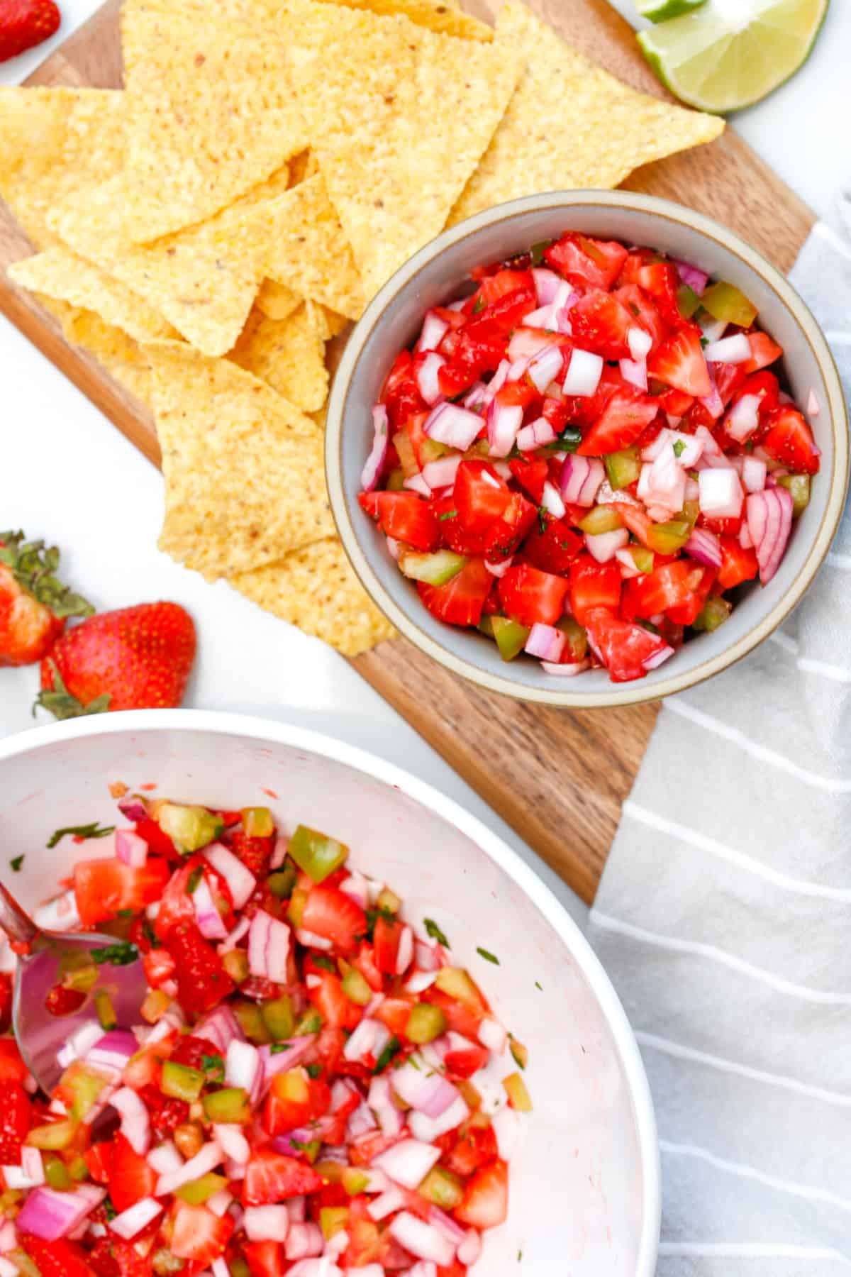 Strawberry Salsa with Tortilla Chips
