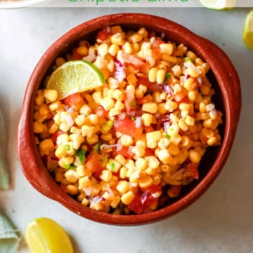 Corn Salsa with Chipotle Lime