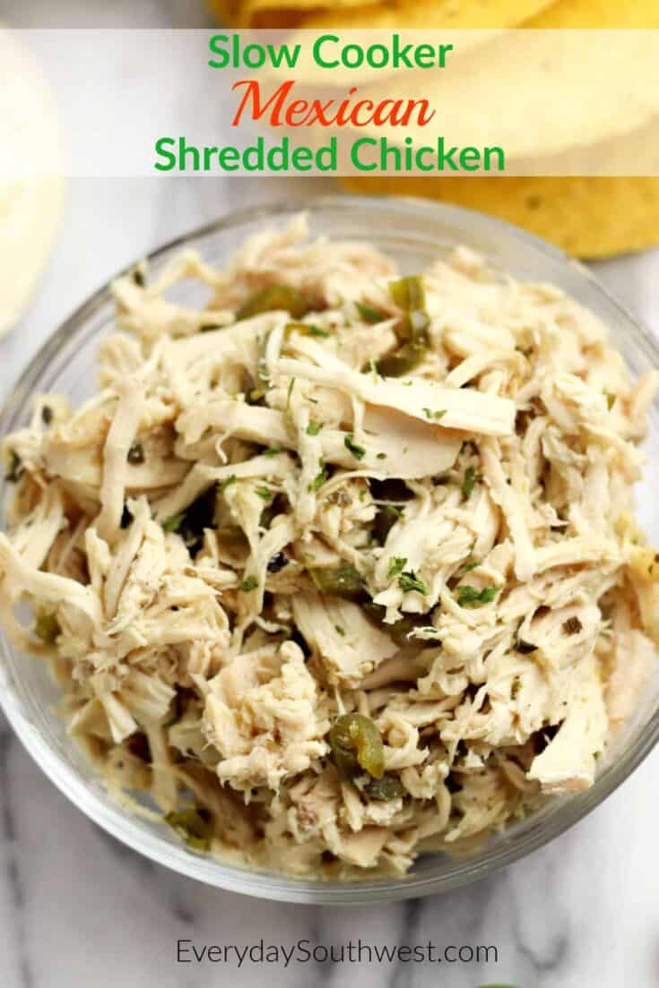 Mexican Shredded Chicken in the Slow Cooker