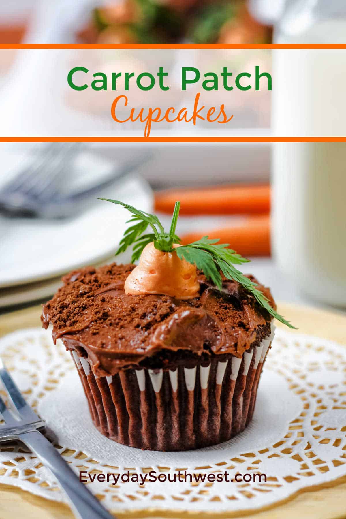 Carrot Patch Cupcakes with Carrot Cake