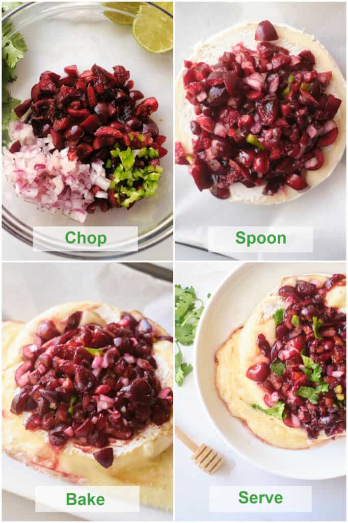 How to Make Cherry Salsa Baked Brie - a Step by Step Guide