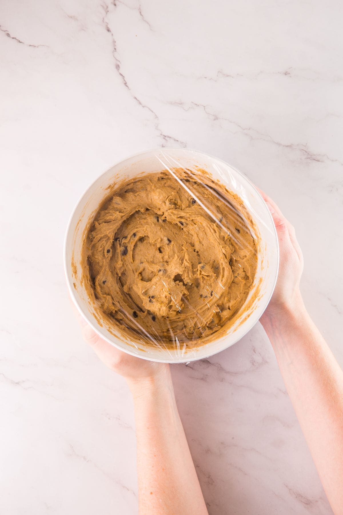 Refrigerating the dough.
