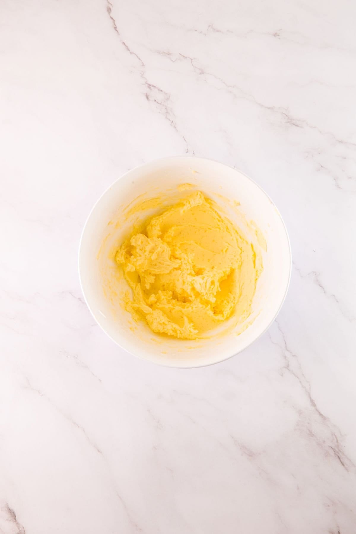 Soften and beated butter.