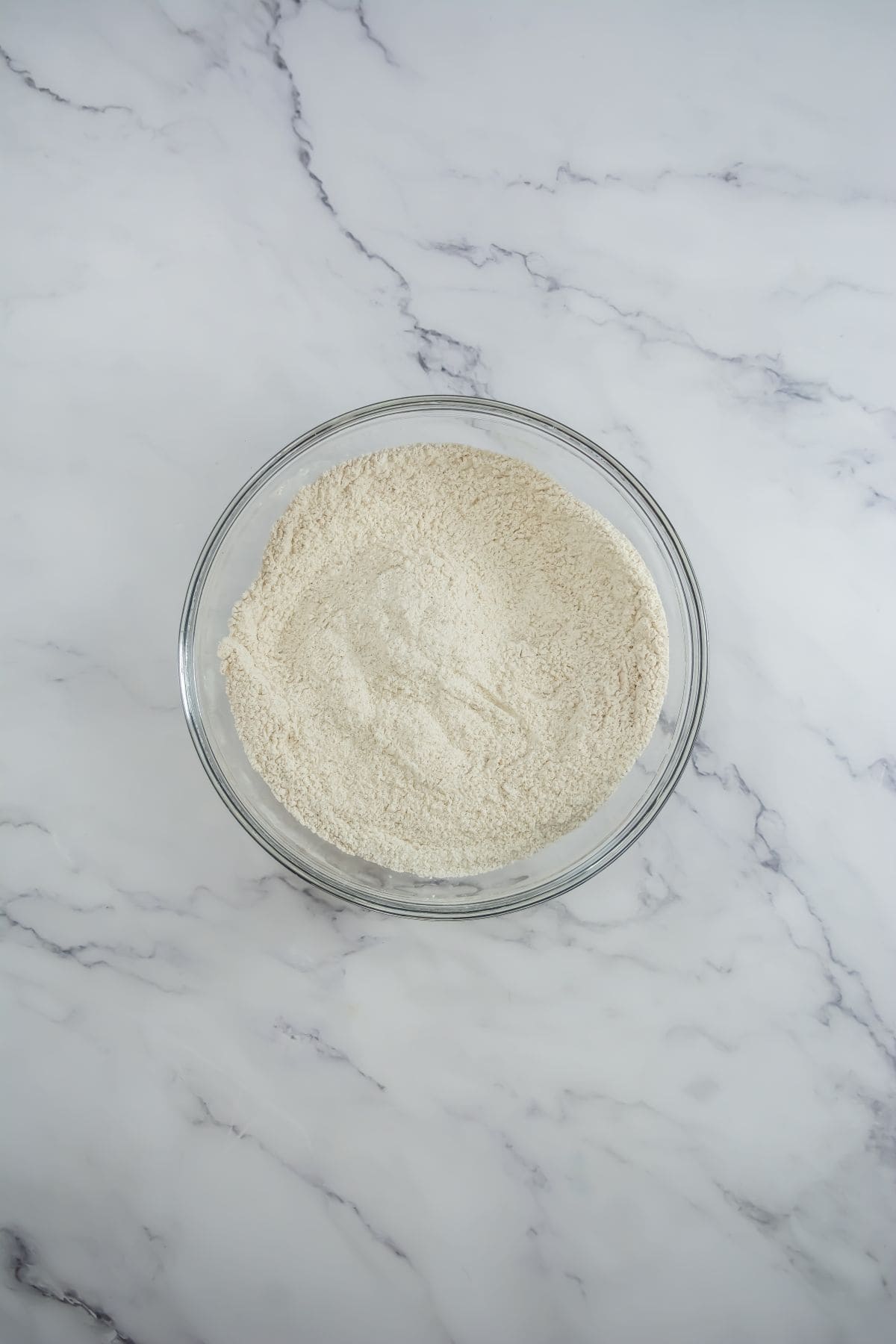 Dry ingredients, mixed.