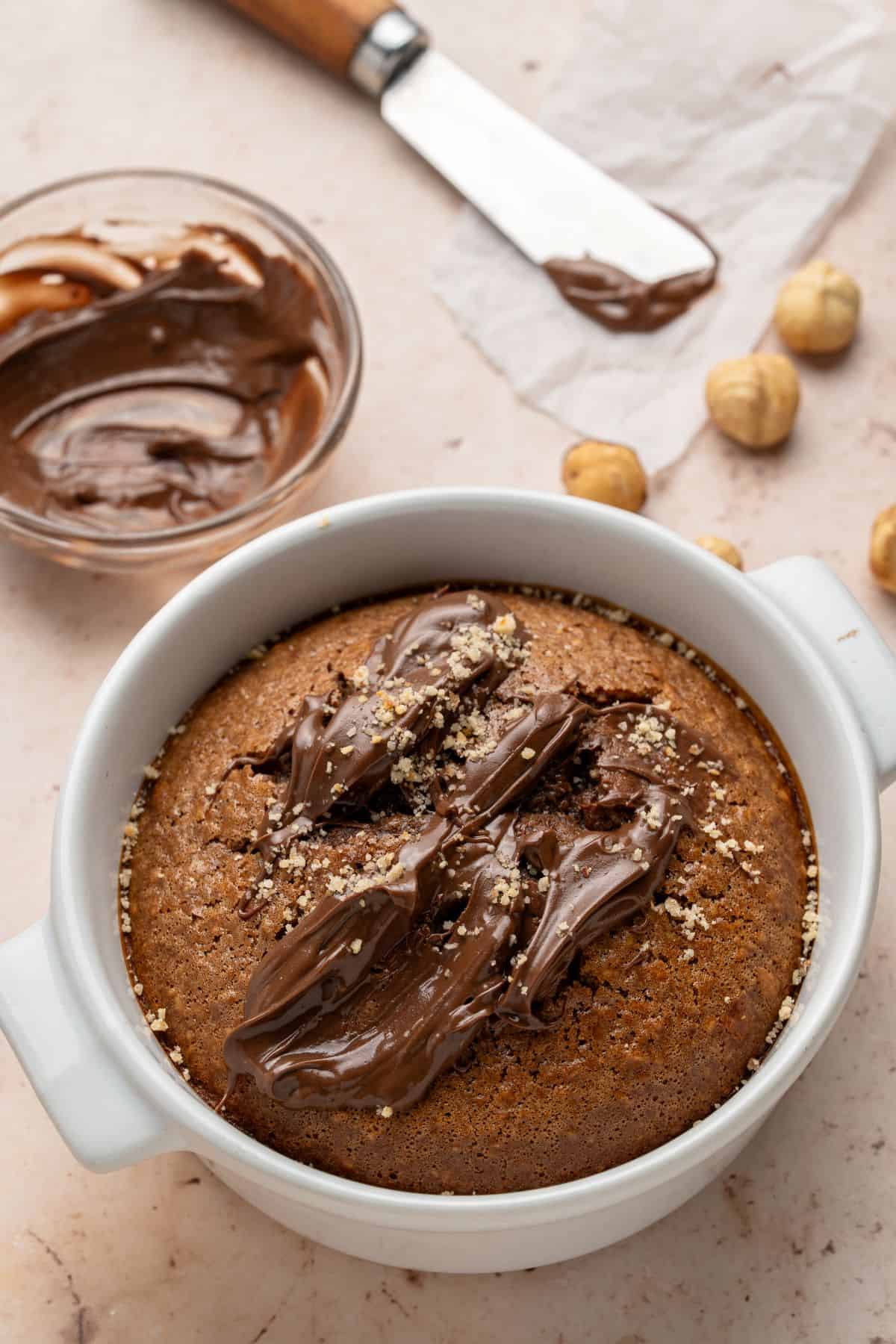 Nutella Mug Cake recipe.
