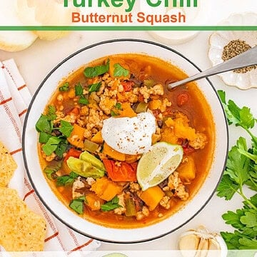 Slow Cooker Turkey Chili with Butternut Squash