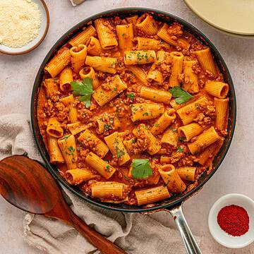 Chorizo pasta recipe.