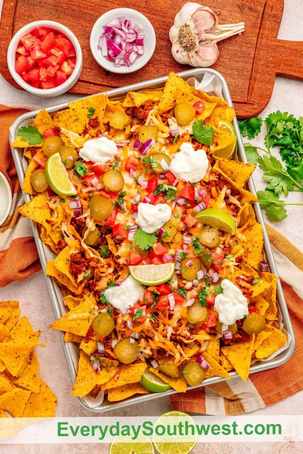 Sheet Pan Chorizo Nachos