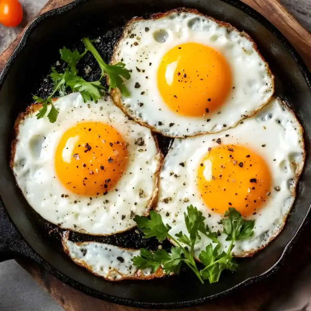 Sunny Side Up Eggs for MexiCali Burger Recipe