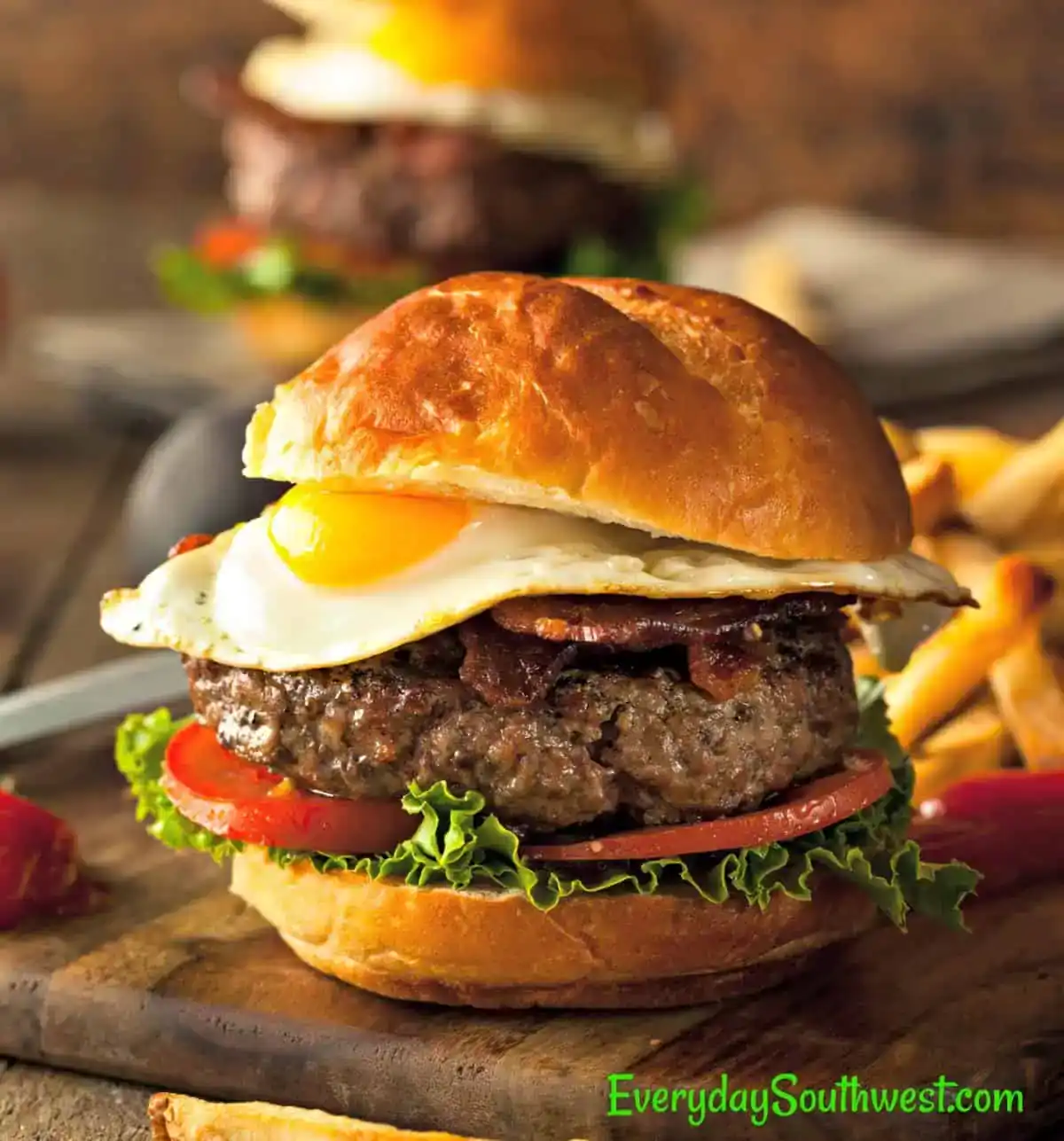 Mexicali Burgers with Chorizo and Eggs
